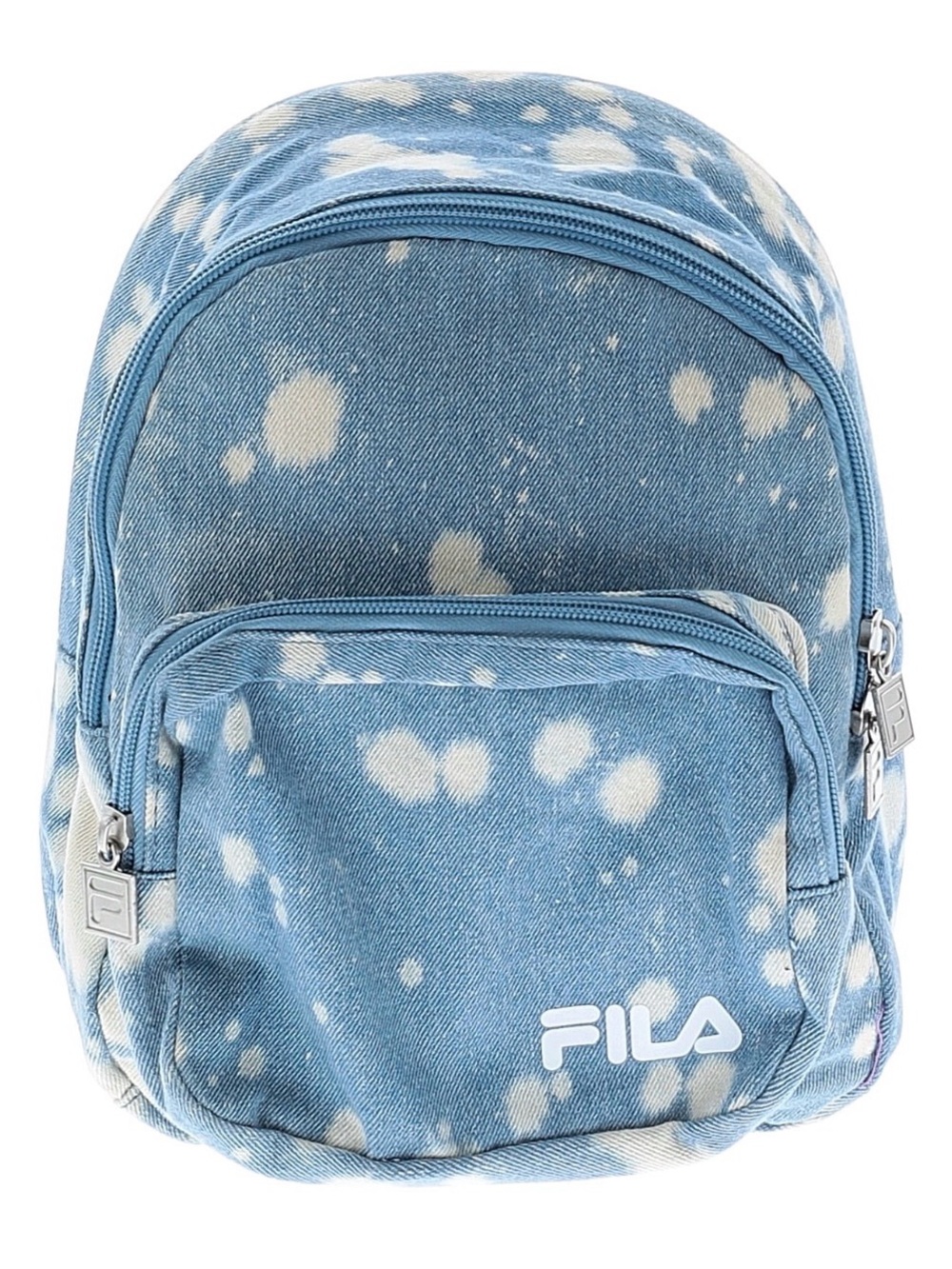 Fila Kids Light Blue Bleach-Effect Mini Backpack